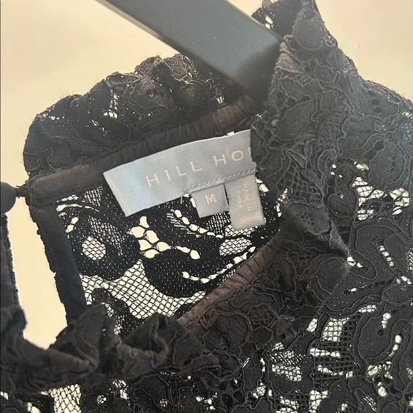 Hill House Black Lace Blouse- size medium - Picture 2 of 5